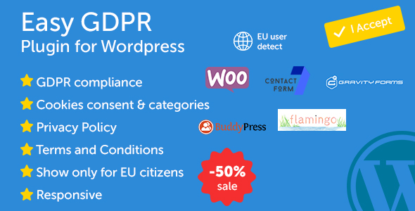 Easy GDPR Preview Wordpress Plugin - Rating, Reviews, Demo & Download
