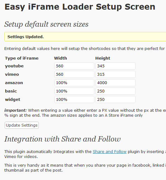 Easy IFrame Loader Preview Wordpress Plugin - Rating, Reviews, Demo & Download