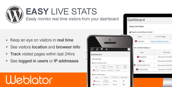 Easy Live Stats Preview Wordpress Plugin - Rating, Reviews, Demo & Download