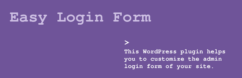 Easy Login Form Preview Wordpress Plugin - Rating, Reviews, Demo & Download