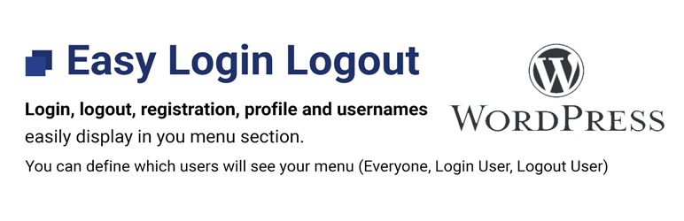 Easy Login Logout Preview Wordpress Plugin - Rating, Reviews, Demo & Download