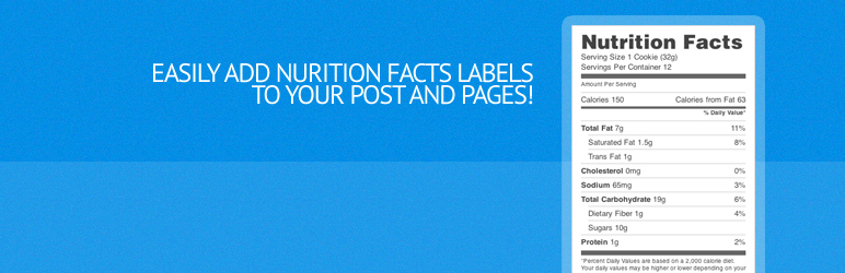 Easy Nutrition Facts Label Preview Wordpress Plugin - Rating, Reviews, Demo & Download