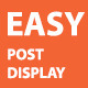 Easy Post Display – WordPress Plugin