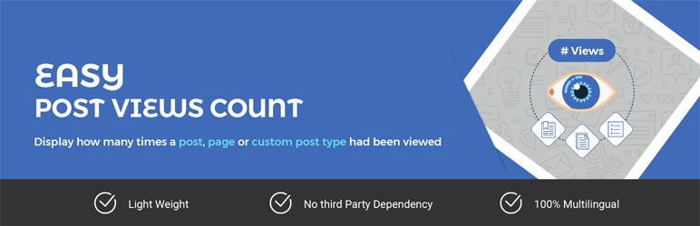 Easy Post Views Count Preview Wordpress Plugin - Rating, Reviews, Demo & Download