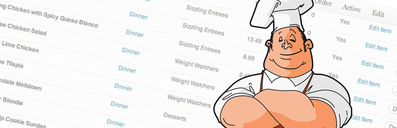 Easy Restaurant Menu Manager Preview Wordpress Plugin - Rating, Reviews, Demo & Download