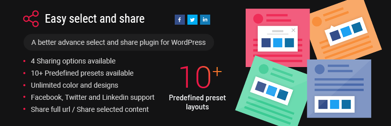Easy Select And Share Preview Wordpress Plugin - Rating, Reviews, Demo & Download