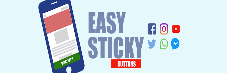 Easy Sticky Buttons Preview Wordpress Plugin - Rating, Reviews, Demo & Download