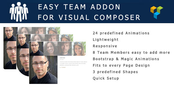 Easy Team Visual Composer Addon Preview Wordpress Plugin - Rating, Reviews, Demo & Download