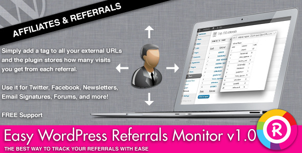 Easy WordPress Referrals Monitor Preview - Rating, Reviews, Demo & Download