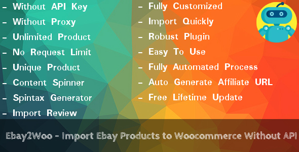 Ebay2Woo – Import Ebay Products To Woocommerce Without API Preview Wordpress Plugin - Rating, Reviews, Demo & Download