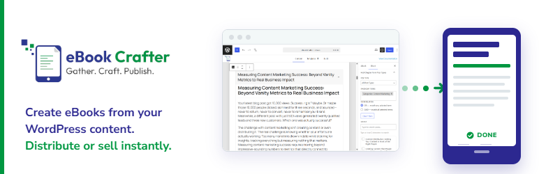 EBook Crafter Preview Wordpress Plugin - Rating, Reviews, Demo & Download