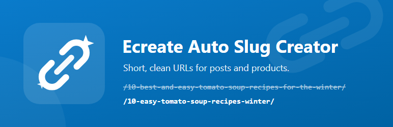 Ecreate Auto Slug Creator Preview Wordpress Plugin - Rating, Reviews, Demo & Download