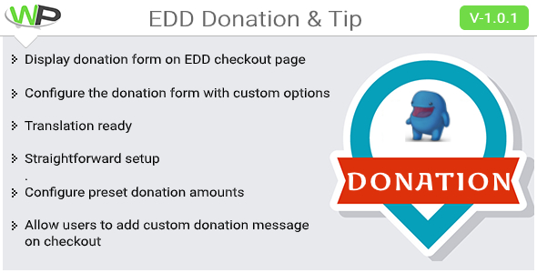 EDD Donation & Tip Preview Wordpress Plugin - Rating, Reviews, Demo & Download