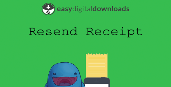 EDD Resend Receipt Preview Wordpress Plugin - Rating, Reviews, Demo & Download