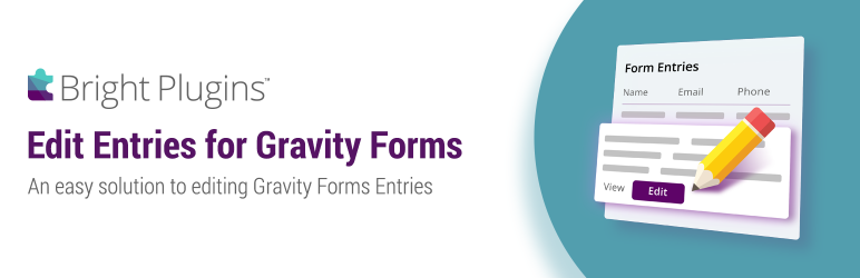 Edit Entries For Gravity Forms Preview Wordpress Plugin - Rating, Reviews, Demo & Download