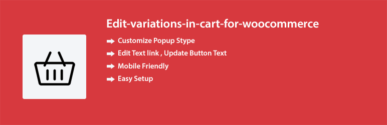 Edit Variations In Cart For WooCommerce Preview Wordpress Plugin - Rating, Reviews, Demo & Download