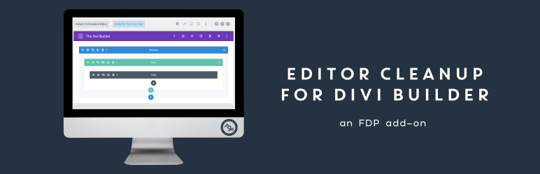 Editor Cleanup For Divi Builder: FDP Add-on To Cleanup The Divi Builder Frontend Editor Preview Wordpress Plugin - Rating, Reviews, Demo & Download