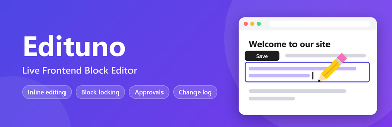 Edituno – Live Frontend Block Editor Preview Wordpress Plugin - Rating, Reviews, Demo & Download
