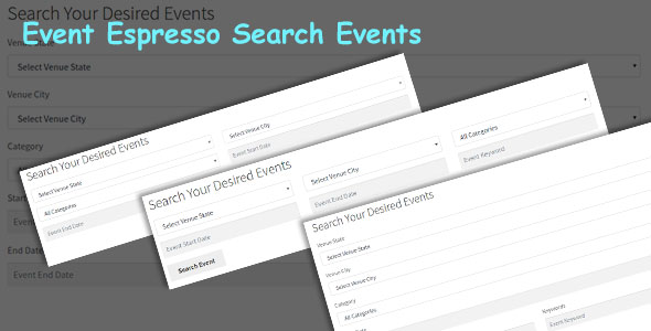 EE4 Event Search Form Preview Wordpress Plugin - Rating, Reviews, Demo & Download