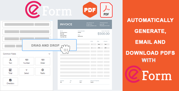 EForm – PDF Customizer Preview Wordpress Plugin - Rating, Reviews, Demo & Download