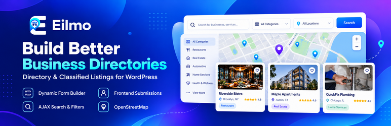 Eilmo – Business Directory & Classified Listings Preview Wordpress Plugin - Rating, Reviews, Demo & Download