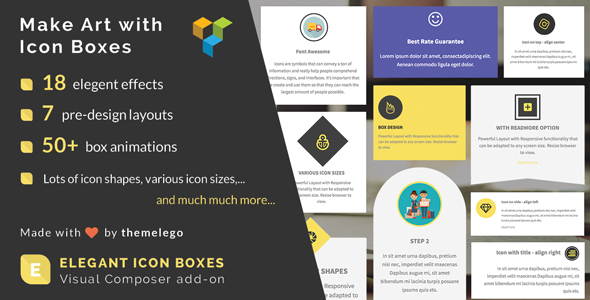 Elegant Icon Box | WPBakery Page Builder Add-on Preview Wordpress Plugin - Rating, Reviews, Demo & Download