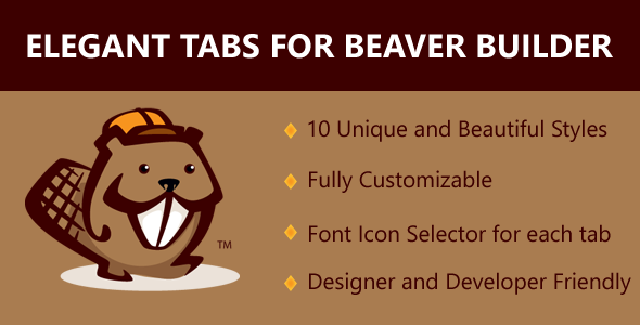 Elegant Tabs For Beaver Builder Preview Wordpress Plugin - Rating, Reviews, Demo & Download