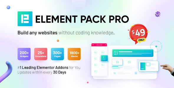 Element Pack – Addon For Elementor Page Builder WordPress Plugin Preview - Rating, Reviews, Demo & Download