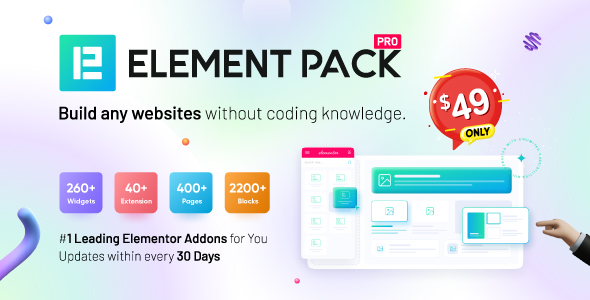 Element Pack – Addon For Elementor Page Builder WordPress Plugin Preview - Rating, Reviews, Demo & Download