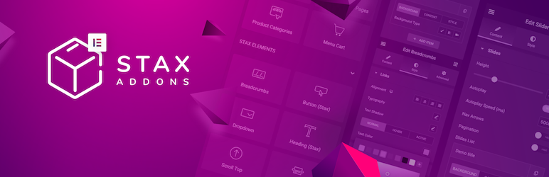 Elementor Addons, Widgets And Enhancements – Stax Preview Wordpress Plugin - Rating, Reviews, Demo & Download