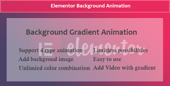 Elementor – Background Gradient Animation Preview Wordpress Plugin - Rating, Reviews, Demo & Download
