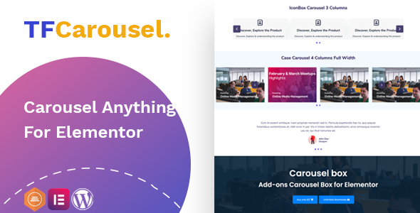 Elementor Carousel – Create Slider With Any Addon, Widget Preview Wordpress Plugin - Rating, Reviews, Demo & Download