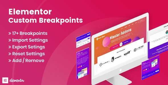 Elementor Custom Breakpoints Preview Wordpress Plugin - Rating, Reviews, Demo & Download