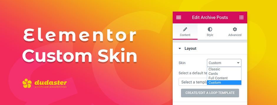 Elementor Custom Skin Preview Wordpress Plugin - Rating, Reviews, Demo & Download