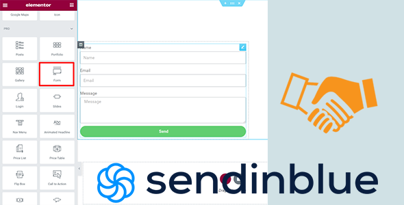 Elementor Form – Sendinblue CRM Integration (Form Widget) Preview Wordpress Plugin - Rating, Reviews, Demo & Download