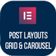Elementor Page Builder – Post Grid/List Layout With Carousel