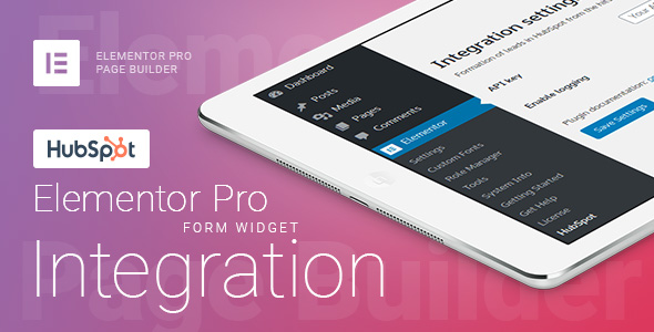 Elementor Pro Form Widget – HubSpot – Integration Preview Wordpress Plugin - Rating, Reviews, Demo & Download