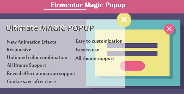 Elementor – Ultimate Magic Popup Preview Wordpress Plugin - Rating, Reviews, Demo & Download