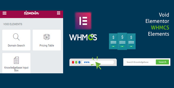 Elementor WHMCS Elements Pro For Elementor Page Builder Preview Wordpress Plugin - Rating, Reviews, Demo & Download