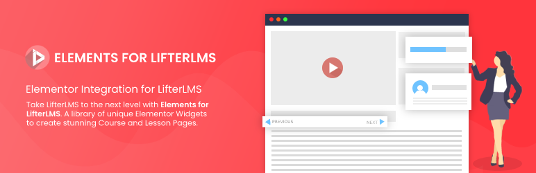 Elements For LifterLMS Preview Wordpress Plugin - Rating, Reviews, Demo & Download