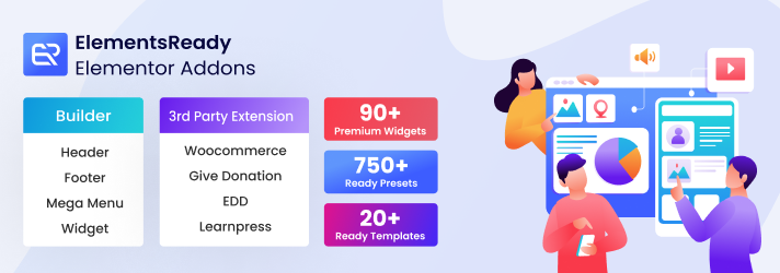 ElementsReady Addons For Elementor Preview Wordpress Plugin - Rating, Reviews, Demo & Download