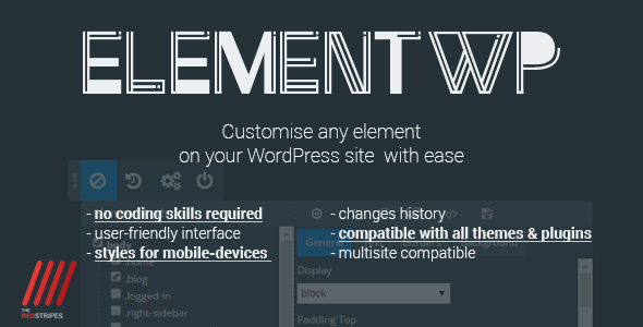 ElementWP – Customize Any Element On Your WordPress Website Preview - Rating, Reviews, Demo & Download