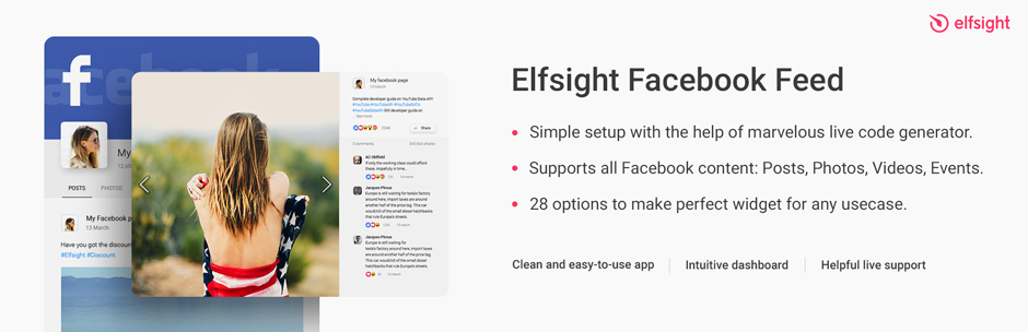 Elfsight Facebook Feed Preview Wordpress Plugin - Rating, Reviews, Demo & Download