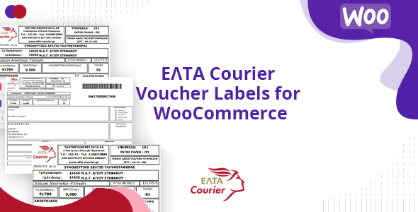 Elta Courier Voucher Labels For WooCommerce Preview Wordpress Plugin - Rating, Reviews, Demo & Download