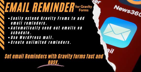 Email Reminder For Gravity Forms Preview Wordpress Plugin - Rating, Reviews, Demo & Download