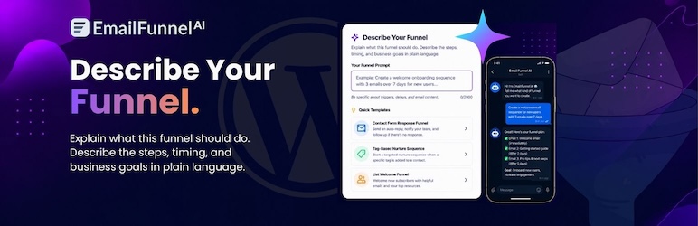 EmailFunnelAI Preview Wordpress Plugin - Rating, Reviews, Demo & Download