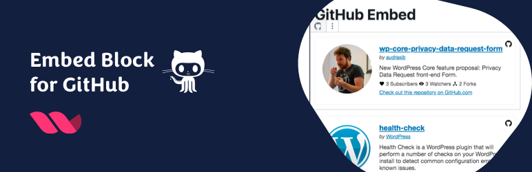 Embed Block For GitHub Preview Wordpress Plugin - Rating, Reviews, Demo & Download