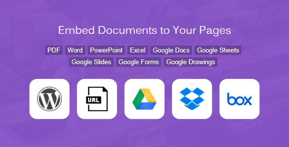 Embed Document From Media Library, Google Drive, Dropbox, And Box Preview Wordpress Plugin - Rating, Reviews, Demo & Download