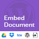 Embed Document From Media Library, Google Drive, Dropbox, And Box