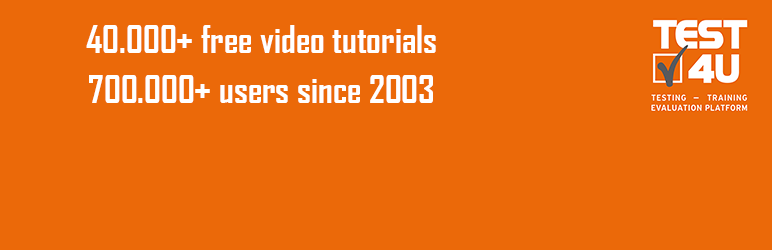 Embedded Learning Videos And Practice Material By TEST4U Preview Wordpress Plugin - Rating, Reviews, Demo & Download